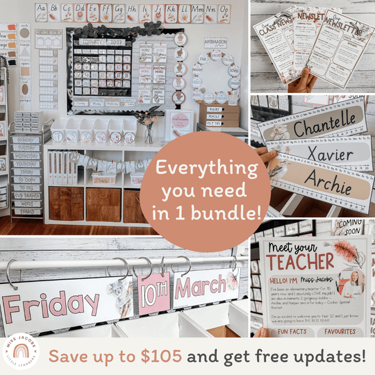 Australiana Classroom Decor Bundle