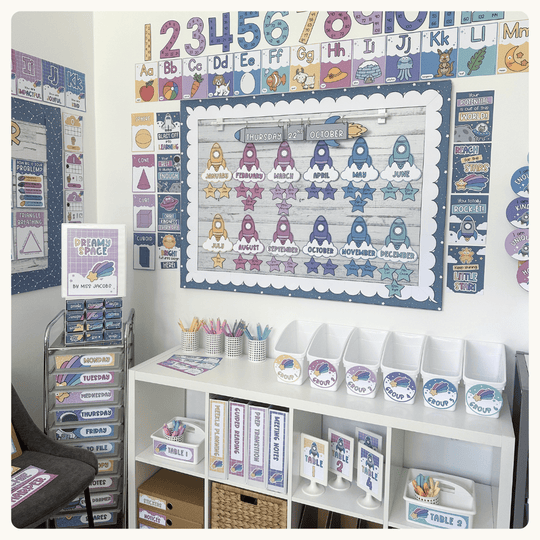 Dreamy Space Theme Classroom Decor Bundle