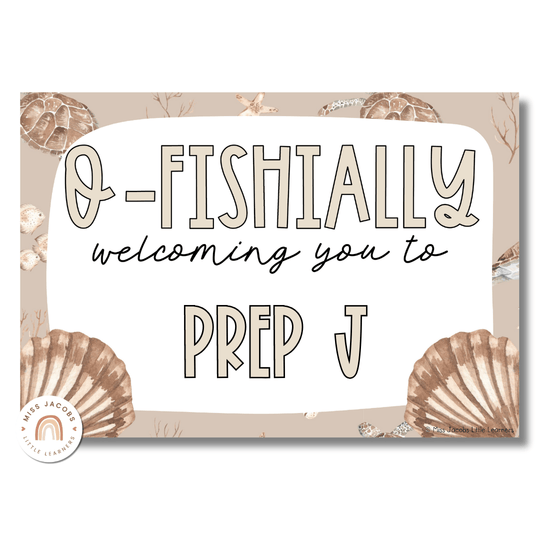 Door Display - Modern Ocean Classroom Decor