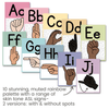 ASL Alphabet Posters | American Sign Language | PASTELS - Miss Jacobs Little Learners