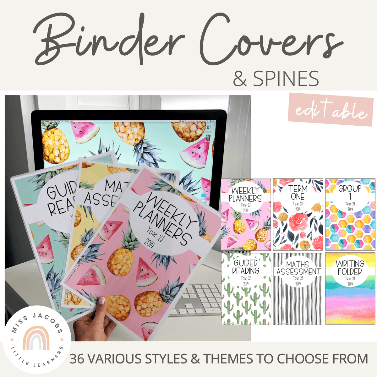 Binder Covers & Spines - Multipack 1 – Miss Jacobs Little Learners
