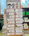 Boho Rainbow Classroom Jobs Display | Neutral Rainbow Theme - Miss Jacobs Little Learners