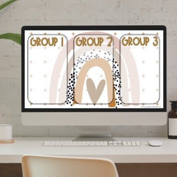 Google Morning Slides & PowerPoint Templates - Boho Rainbow Theme