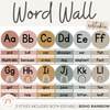 Boho Rainbow Word Wall | Editable Neutral Rainbow Decor - Miss Jacobs Little Learners