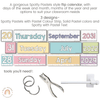 Flip Calendar | Spotty Pastels Classroom Decor | Muted Rainbow Themed | Editable - Miss Jacobs Little Learners