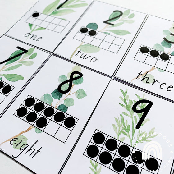Number Posters | Botanical Decor - Miss Jacobs Little Learners