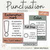 Punctuation Posters | Editable | Neutral Color Palette - Miss Jacobs Little Learners