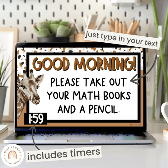Google Morning Slides & PowerPoint Templates - Modern Jungle Theme