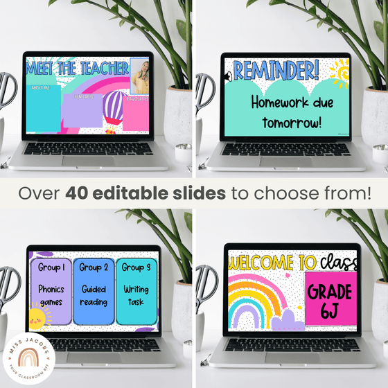 Slides | SPOTTY BRIGHTS Classroom Decor | Google Slides Templates - Miss Jacobs Little Learners