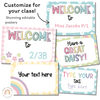 Welcome Posters | Daisy Gingham Pastels Classroom Decor - Miss Jacobs Little Learners
