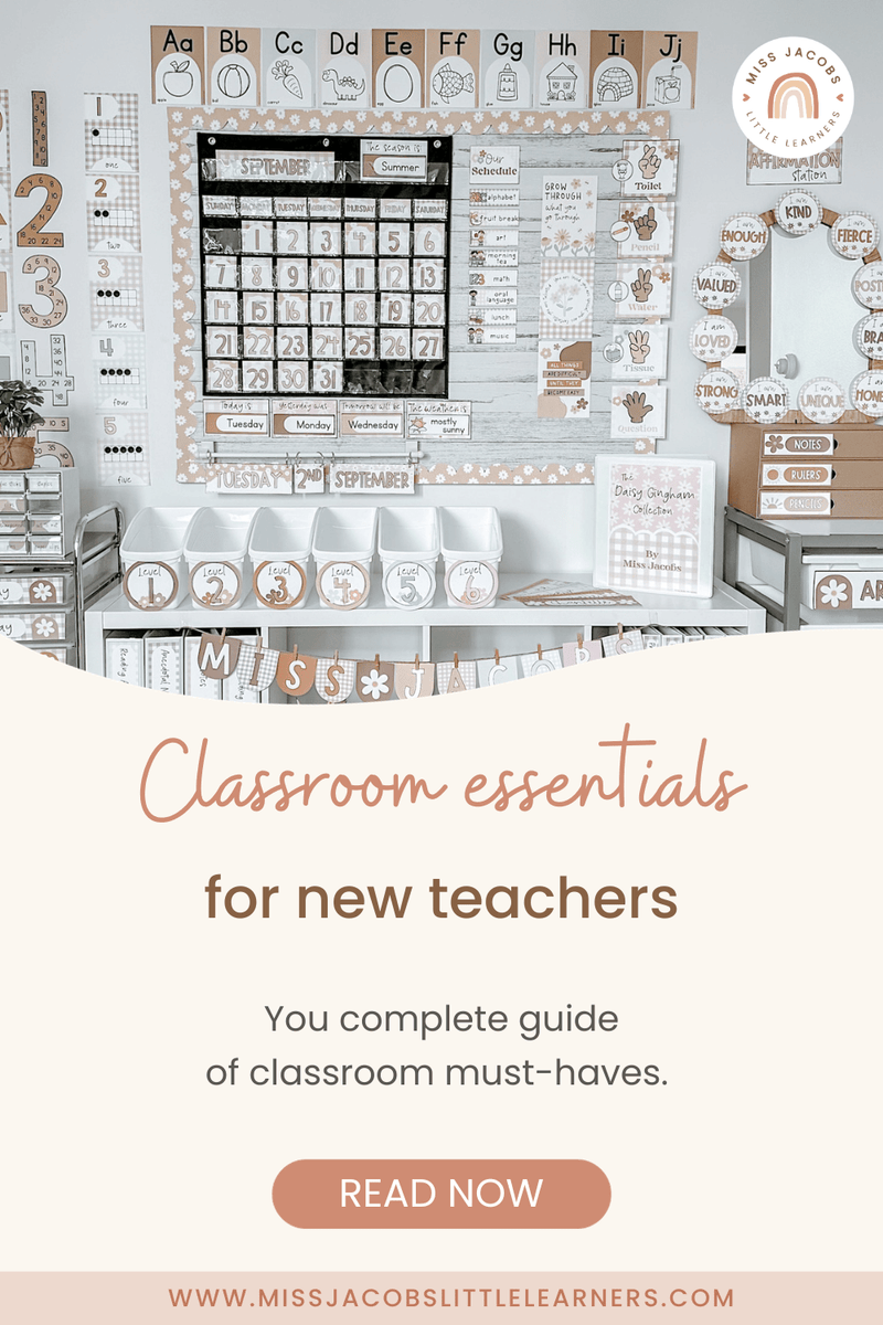 Classroom Essentials For New Teachers - Miss Jacobs Little Learners