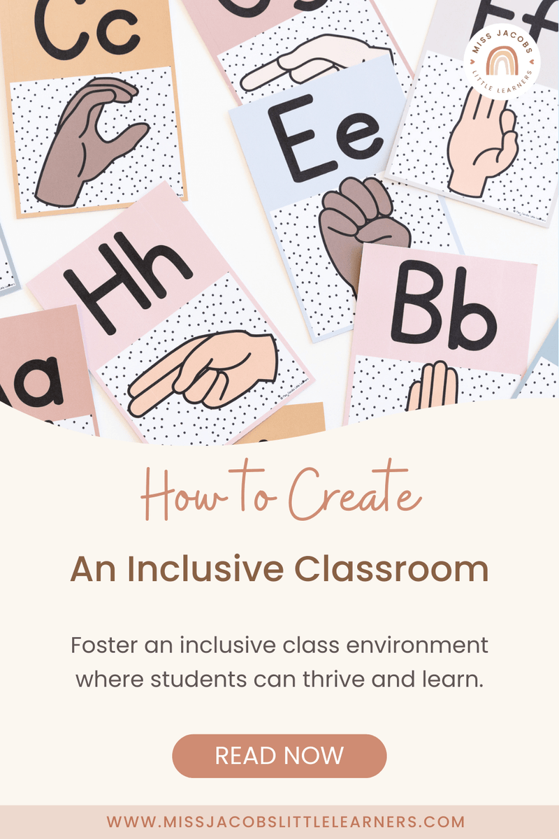 How To Create A Truly Inclusive Classroom – Miss Jacobs Little Learners