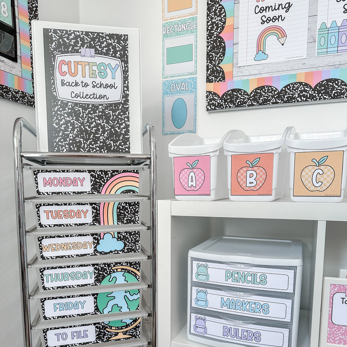 Cutesy Composition Notebook Classroom Decor Collection – Miss Jacobs ...