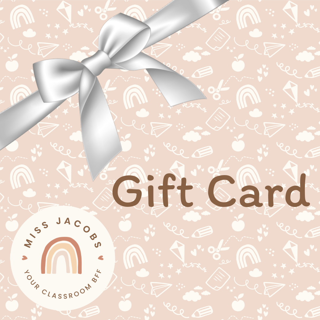  Gift Cards - Miss Jacobs Little Learners