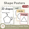 2D Shape Posters | Math Posters Bundle | Australiana Classroom Decor | Australian Flora and Fauna | Miss Jacobs Little Learners | Editable