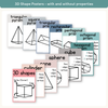 2D & 3D Shape Posters - Calm Colors Math Posters Decor -  Miss Jacobs Little Learners