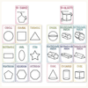 2D and 3D Shapes Posters - Daisy Gingham Pastels Math 