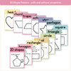 2D & 3D Shape Posters - Pastel Collection Math Posters Decor - Miss Jacobs Little Learners