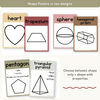 2D & 3D Shape Posters - Australiana Math Decor - Miss Jacobs Little Learners