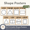2D & 3D Shape Posters - Boho Plants Classroom Decor - Miss Jacobs Little Learners