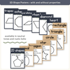 2D & 3D Shape Posters - Boho Plants Math Decor - Miss Jacobs Little Learners