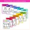 2D & 3D Shape Posters - Bright Math Decor - Miss Jacobs Little Learners