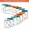 2D & 3D Shape Posters - Cute Jungle Animals Math Decor - Miss Jacobs Little Learners