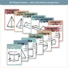 2D & 3D Shape Posters - Cute Sea Life Math Decor - Miss Jacobs Little Learners