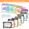 2D & 3D Shape Posters - Cutesy Composition Notebook Math Decor - Miss Jacobs Little Learners