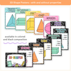 2D & 3D Shape Posters - Cutesy Composition Notebook Math Decor - Miss Jacobs Little Learners