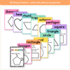 2D & 3D Shape Posters - Cutesy Math Decor - Miss Jacobs Little Learners