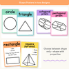 2D & 3D Shape Posters - Cutesy Math Decor - Miss Jacobs Little Learners