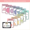 2D & 3D Shape Posters - Cutesy Pastel Math Decor - Miss Jacobs Little Learners