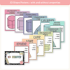 2D & 3D Shape Posters - Cutesy Pastel Math Decor - Miss Jacobs Little Learners