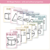 2D & 3D Shape Posters - Daisy Gingham Pastels Math Decor - Miss Jacobs Little Learners