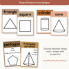 2D & 3D Shape Posters - Desert Neutrals Math Decor - Miss Jacobs Little Learners