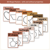 2D & 3D Shape Posters - Desert Neutrals Math Decor - Miss Jacobs Little Learners