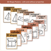 2D & 3D Shape Posters - Desert Neutrals Math Decor - Miss Jacobs Little Learners