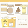 2D & 3D Shape Posters - Happy Hive Math Decor - Miss Jacobs Little Learners
