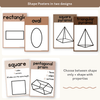 2D & 3D Shape Posters - Neutrals Math Decor - Miss Jacobs Little Learners