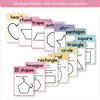 2D & 3D Shape Posters - Pastel Math Decor - Miss Jacobs Little Learners
