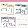 2D & 3D Shape Posters - Pastel Math Decor - Miss Jacobs Little Learners