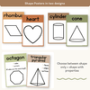 2D & 3D Shape Posters - Woodland Math Decor - Miss Jacobs Little Learners