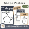 2D Shape Posters - Boho Plants Classroom Decor - Miss Jacobs Little Learners