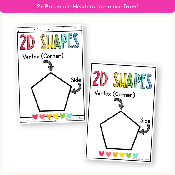 2D Shape Posters - Bright Theme - Miss Jacobs Little Learners