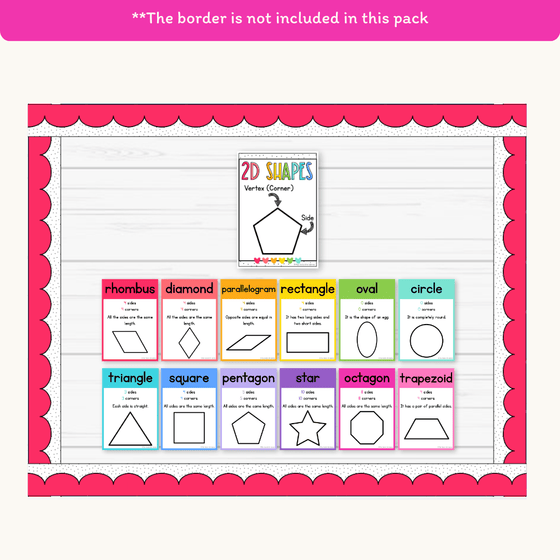 2D Shape Posters - Bright Theme - Miss Jacobs Little Learners