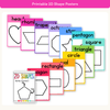2D Shape Posters - Bright Theme - Miss Jacobs Little Learners