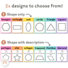 2D Shape Posters - Cutesy Classroom Decor - Miss Jacobs Little Learners