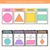 2D Shape Posters - Cutesy Composition Notebook Math Decor - Miss Jacobs Little Learners
