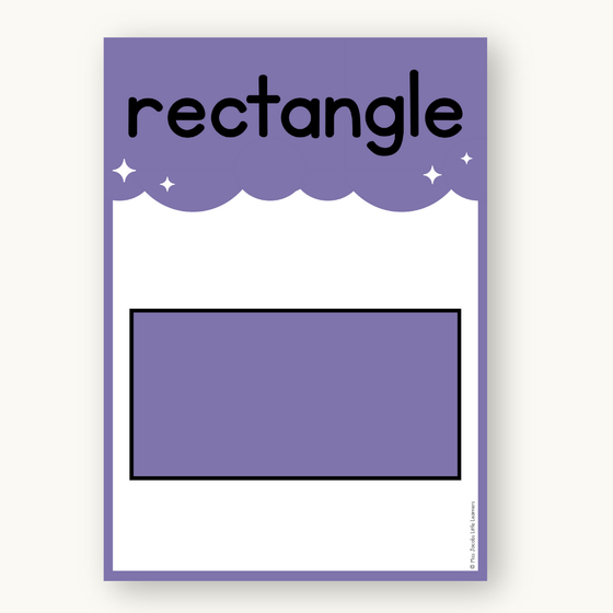 2D Shape Posters - Dreamy Space Theme Classroom Decor - Miss Jacobs Little Learners